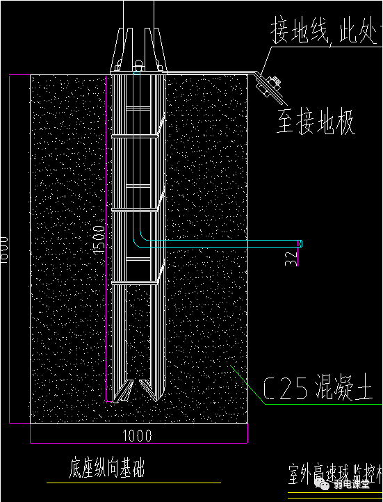 球机立杆基础